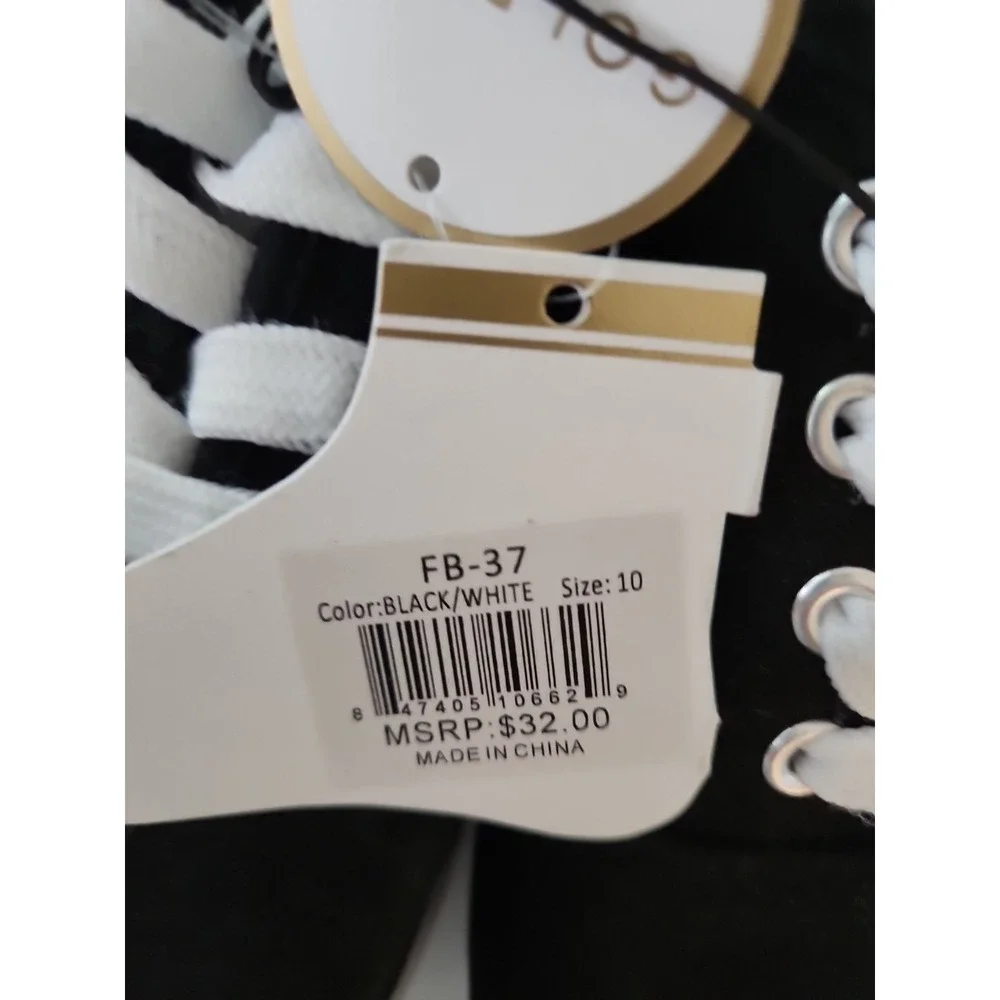 Gold Toe‎ Women's Size 10 Black/white Shoes NEW